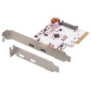CON00046398 Carte PCI Express 2 ports USB v3.1 Type-C