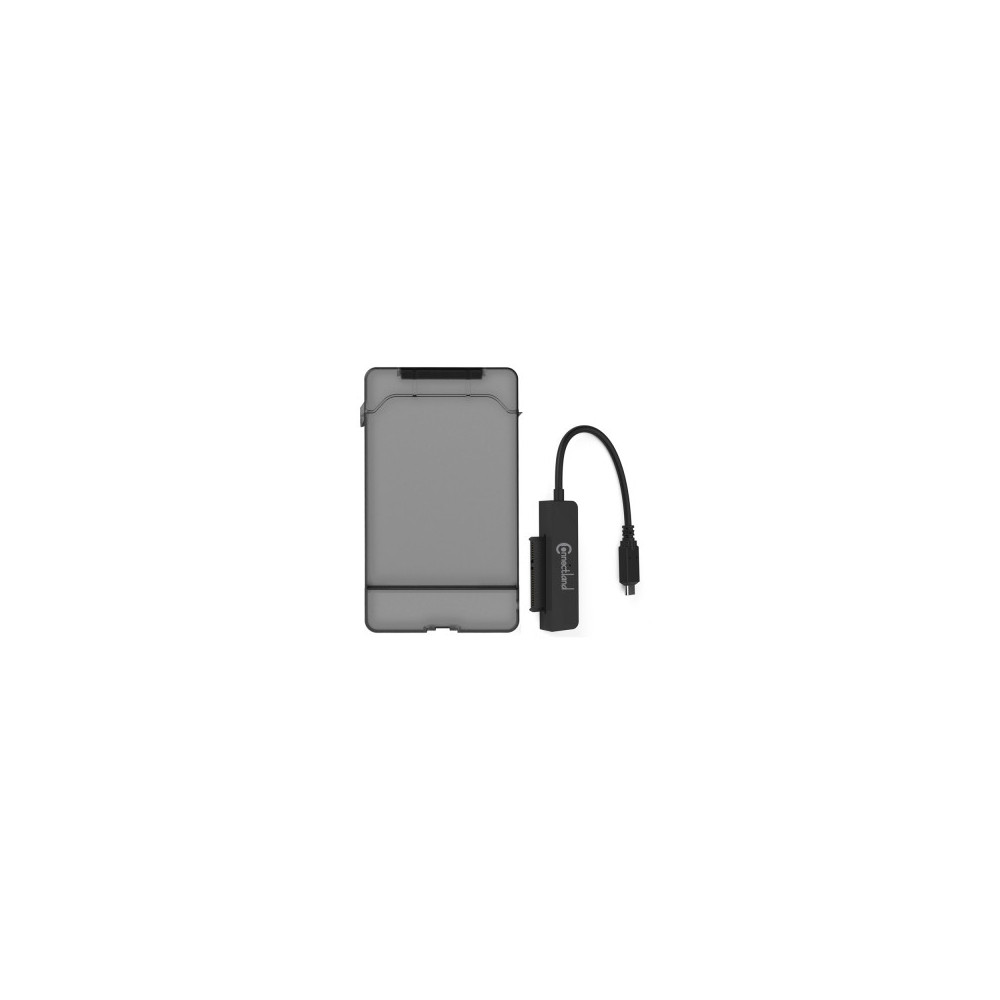 CON00046357 Boîtier externe 2 en 1 pour disque 2.5'' SATA USB v3.1 Gen2 Type C G2-28-BK Noir
