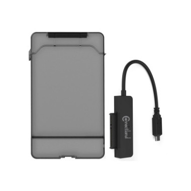 CON00046357 Boîtier externe 2 en 1 pour disque 2.5'' SATA USB v3.1 Gen2 Type C G2-28-BK Noir