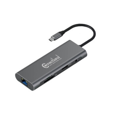 CONAEX36251 0301658 - ADAPTAEUR USB TYPE C VERS HDMI ,RJ45 ,SD,TF,AUDIO, PD ,USB-A/F 3.0.x 3