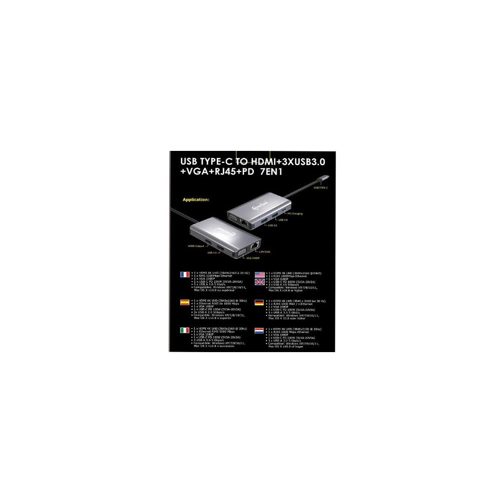 CON00046371 ADAPT.-USB-C  ALU-BOX 7en1