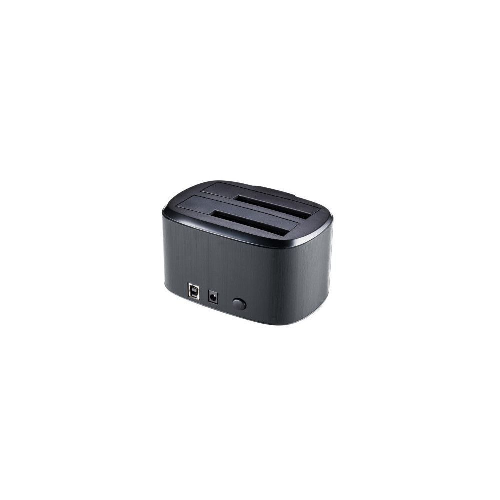 NONBT030783 6001008 Docking pour 2xHDD 2.5/3.5p Sata USB3 Gris
