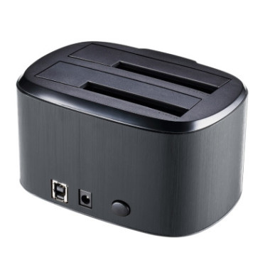 NONBT030783 6001008 Docking pour 2xHDD 2.5/3.5p Sata USB3 Gris