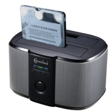 NONBT030783 6001008 Docking pour 2xHDD 2.5/3.5p Sata USB3 Gris