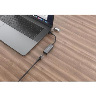 CONUS042505 Adaptateur USB type C/USB-A 3.1 vers RJ45 (8P8C) Femelle