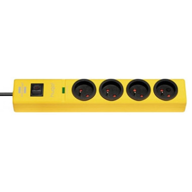 BRENNENSTUHL BS-HUGO-4PRISES-JAUNE | ECP Grossiste informatique