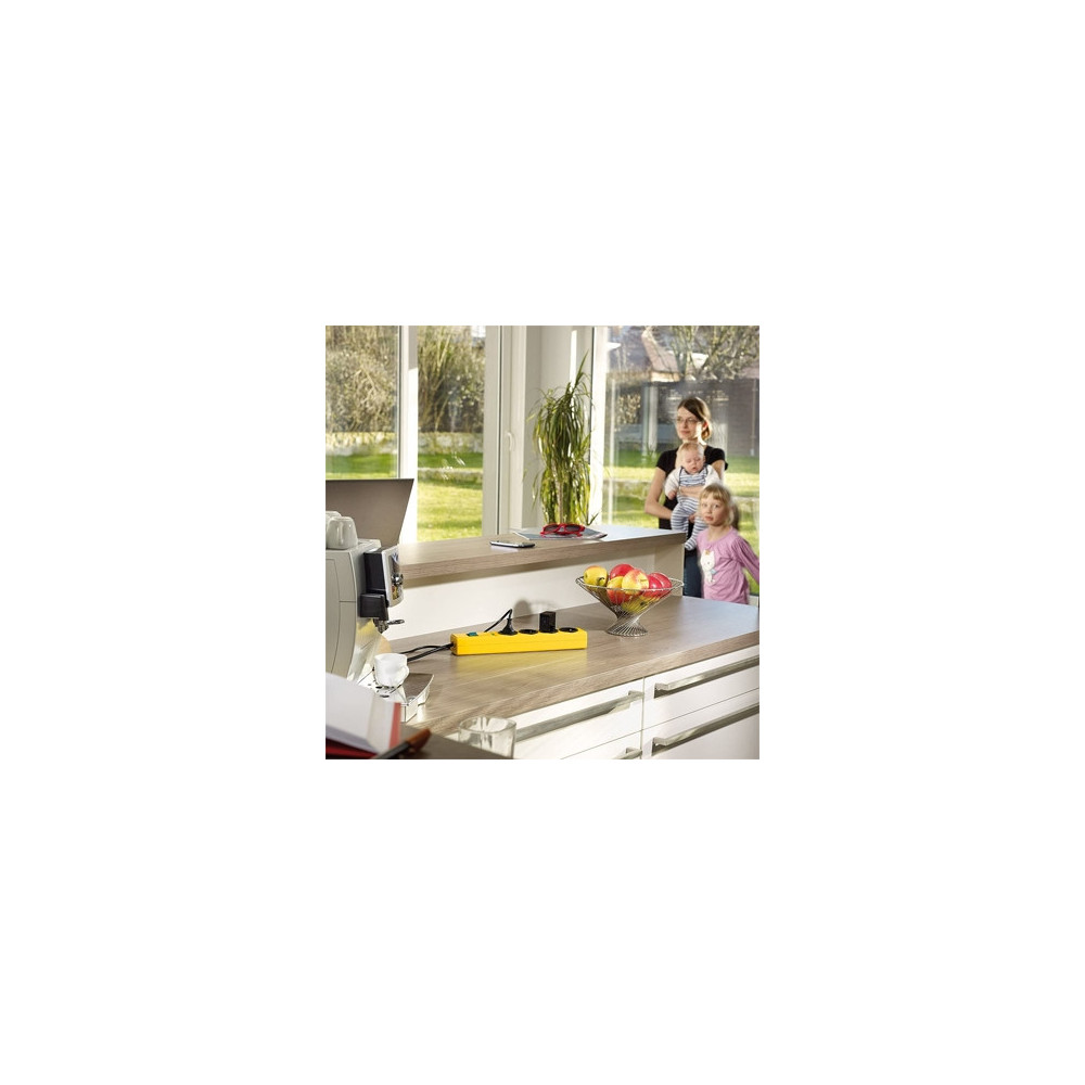 BRENNENSTUHL BS-HUGO-4PRISES-JAUNE | ECP Grossiste informatique