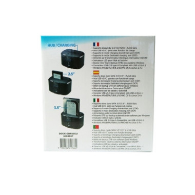 NONBT030782 Docking 1xHDD 2.5/3.5p Sata avec hub USB3