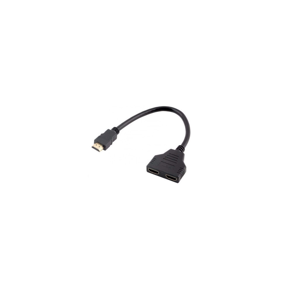 CON00046390 SPILTTER HDMI 1 ENTRE 2 SORTIES EN ADAPTATEUR CABLE SUPPORT 4K 30cm