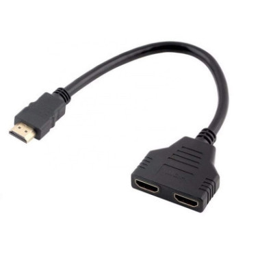 CON00046390 SPILTTER HDMI 1 ENTRE 2 SORTIES EN ADAPTATEUR CABLE SUPPORT 4K 30cm