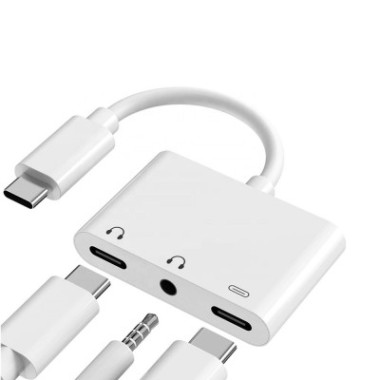 CON00046382 Adaptateur USB-C (M) vers JACK+2-TYPE-C