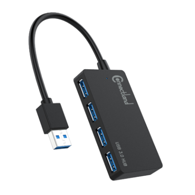 CON00046358 HUB USBv3 3.0  4 PORTS NOIR