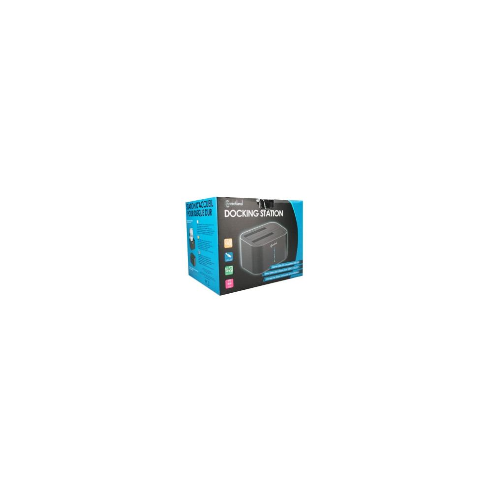 NONBT030788 Docking pour 2xHDD 2.5/3.5p Sata USB3 Noir