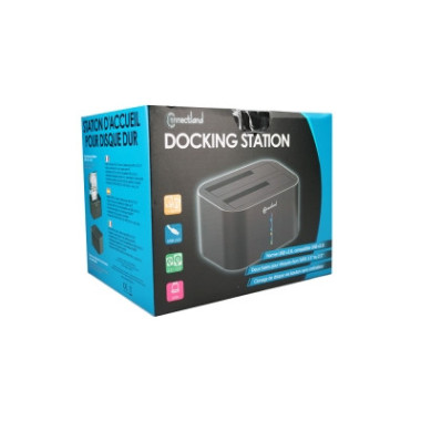 NONBT030788 Docking pour 2xHDD 2.5/3.5p Sata USB3 Noir