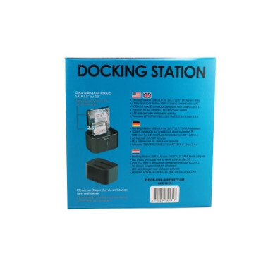 NONBT030788 Docking pour 2xHDD 2.5/3.5p Sata USB3 Noir