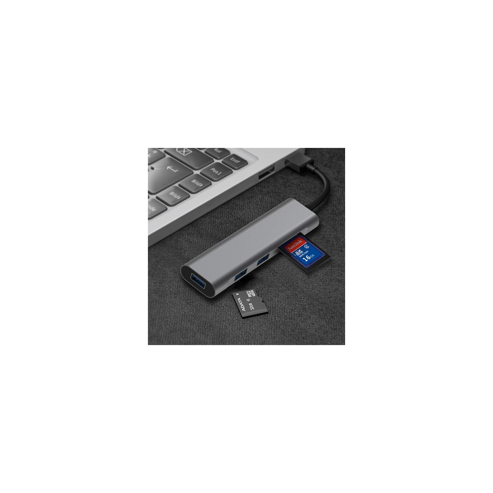 CONHU036173 USB3 (5 en 1) USB 3.0 X 3 PORTS + SD+TF
