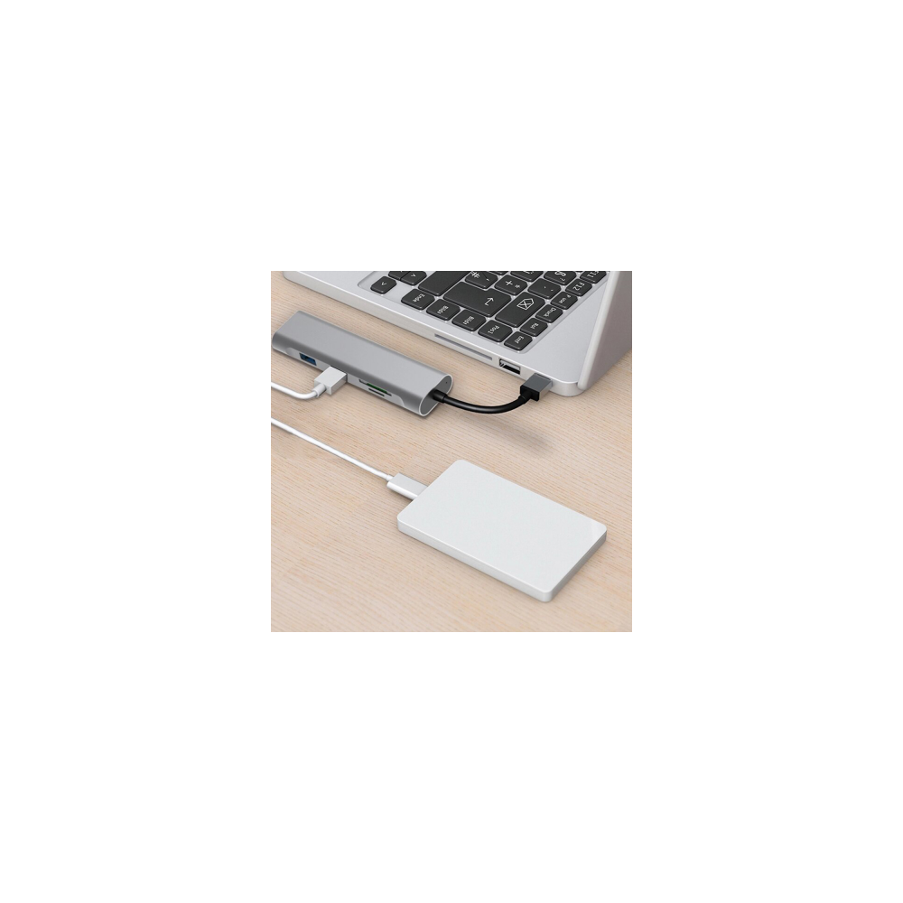 CONHU036173 USB3 (5 en 1) USB 3.0 X 3 PORTS + SD+TF
