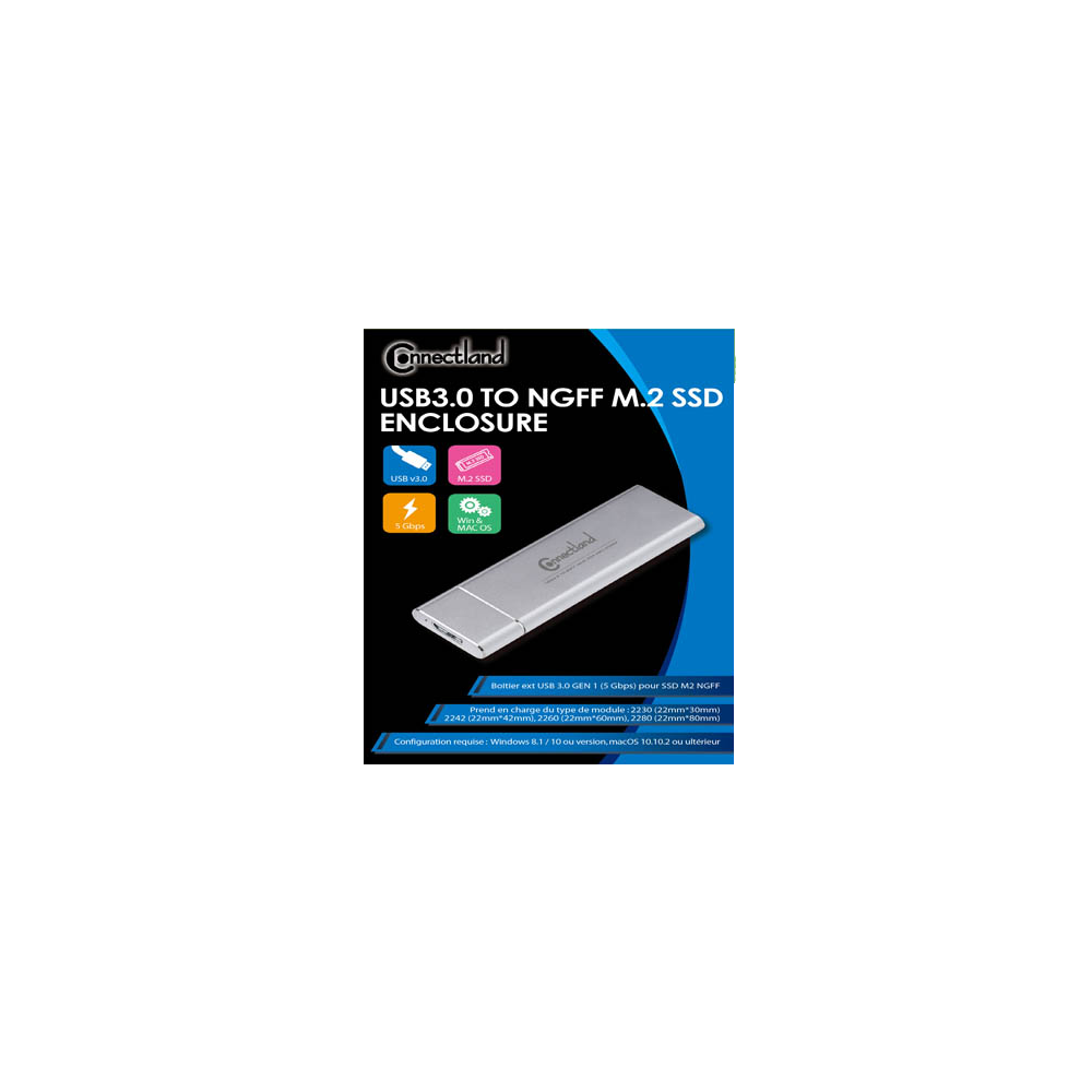 CONBT034922 1920112 Boîtier SSD externe, M.2 NGFF vers USB 3.0