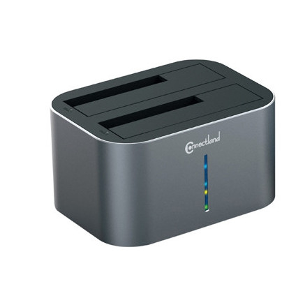 NONBT030787 Docking pour 2xHDD 2.5/3.5p Sata USB3 Silver