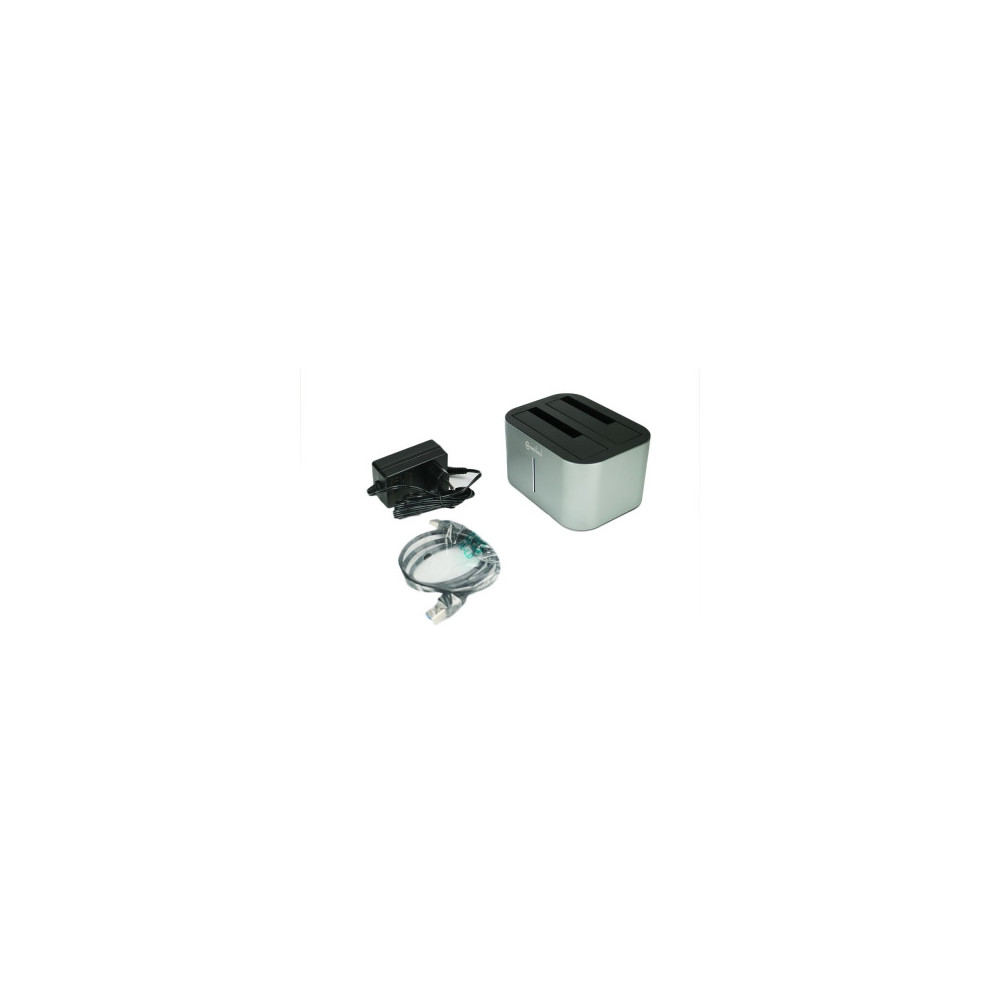 NONBT030787 Docking pour 2xHDD 2.5/3.5p Sata USB3 Silver