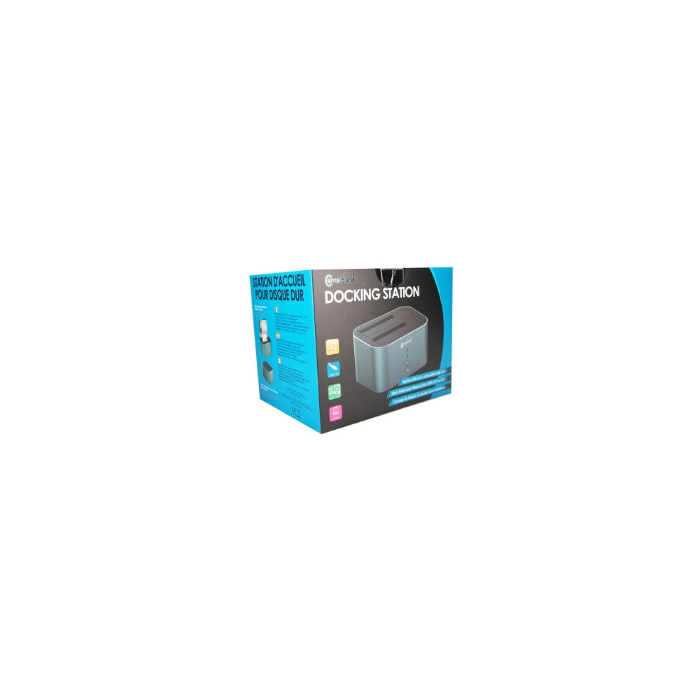 NONBT030787 Docking pour 2xHDD 2.5/3.5p Sata USB3 Silver