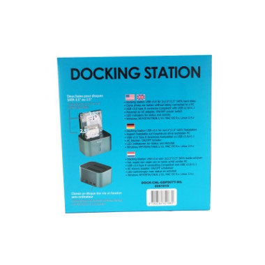 NONBT030787 Docking pour 2xHDD 2.5/3.5p Sata USB3 Silver