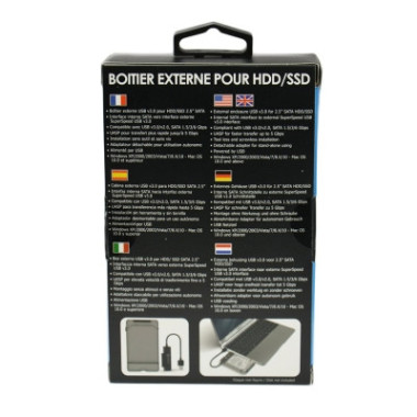 NONBT030688 Boîtier externe 2.5p SATA USB 3.0 Noir