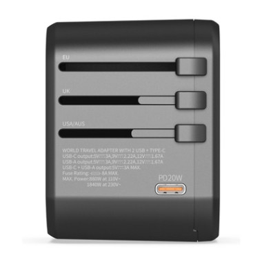 CON00046368 Adaptateur universel avec charge rapide
