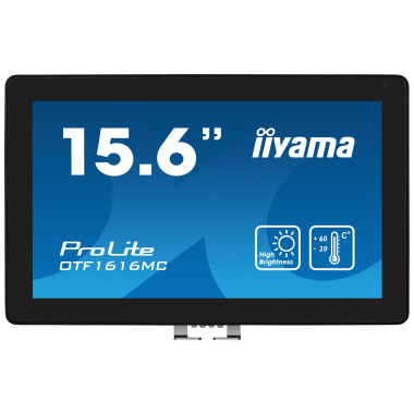iiyama OTF1616MC-B1 affichage de messages Écran plat de signalisation numérique 39,6 cm (15.6") LCD 1100 cd m² Full HD Noir