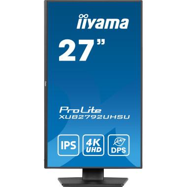 iiyama ProLite XUB2792UHSU-B6 écran plat de PC 68,6 cm (27") 3840 x 2160 pixels 4K Ultra HD LED Noir