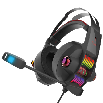 BERMI036956 0915172 CASQUE 40mm GAMING EIKTHYRNIR-CHROMA-RGB Jack/USB(LED)