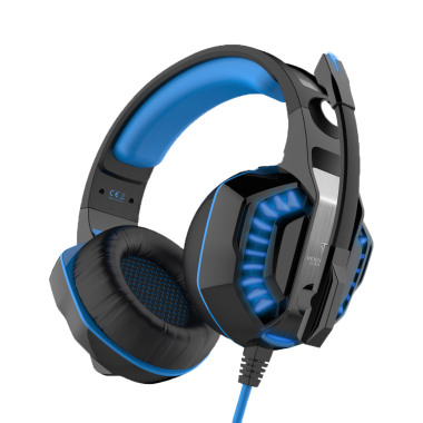 BERMI032651 0915177 CASQUE 50mm GAMING FREYR USB 7.1  AVEC VIBRATION+LED BLACK/BLUE
