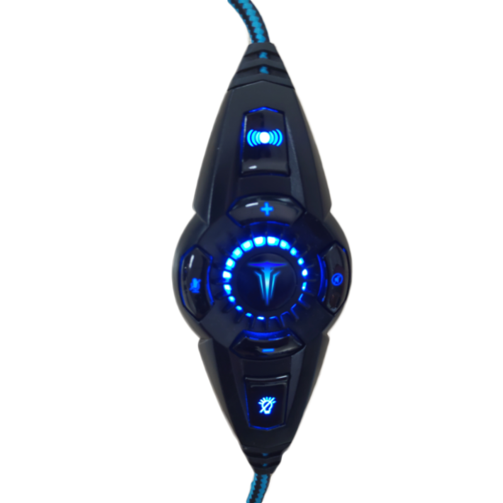 BERMI032651 0915177 CASQUE 50mm GAMING FREYR USB 7.1  AVEC VIBRATION+LED BLACK/BLUE