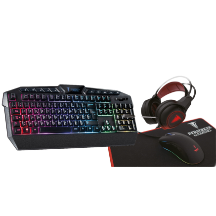 BERCL036958 PACK BSK-GAMING GX-804 4EN1 CL+S+TAPIS+CASQUE RGB BACKLIGHTS THOR