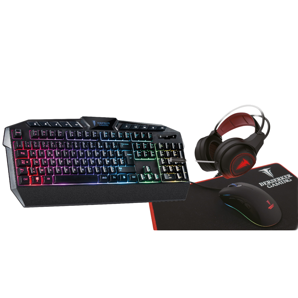 BERCL036958 PACK BSK-GAMING GX-804 4EN1 CL+S+TAPIS+CASQUE RGB BACKLIGHTS THOR BERCL036958 PACK BSK-GAMING GX-804 4EN1 CL+S+TAPIS+CASQUE RGB BACKLIGHTS THOR