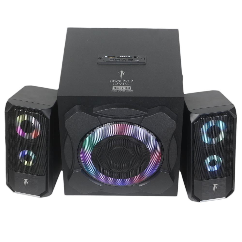 BERHP039289 Haut parleur bluetooth GAMING Thor 2.1 Black Lighting