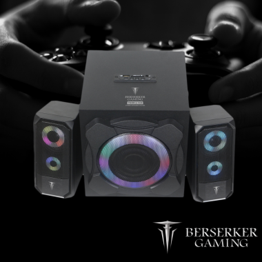 BERHP039289 Haut parleur bluetooth GAMING Thor 2.1 Black Lighting