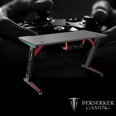 BERACJ36201 BSK-GAMING DESK B120 NOIR Avec Led  RGB