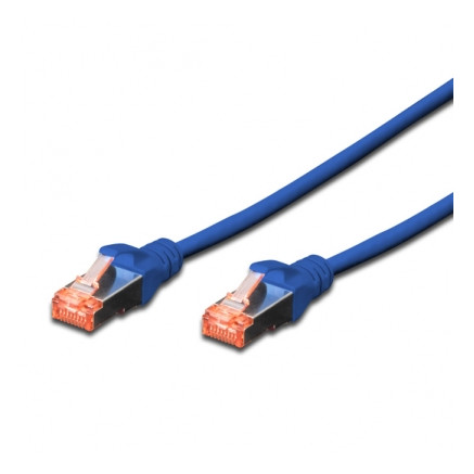 Câble Rj45 droit S-FTP cat6 blinde 20m bleu