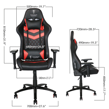 BER00046403 SIEGE-BSK-THOR-LUXURY-BK-RED