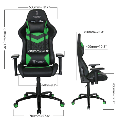 BER00046404 SIEGE-BSK-THOR-LUXURY-BK-GREEN