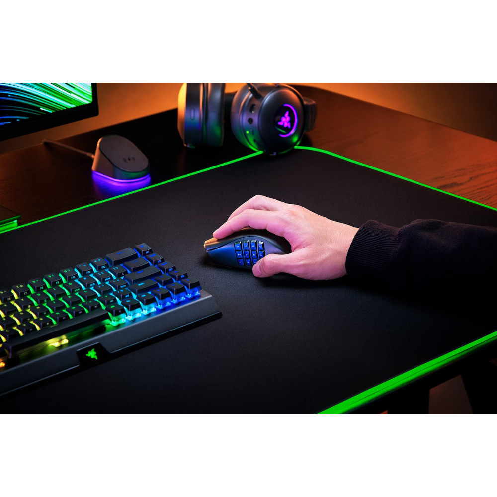 Razer Naga V2 Pro souris Jouer Droitier RF Wireless + Bluetooth + USB Type-C Optique 30000 DPI