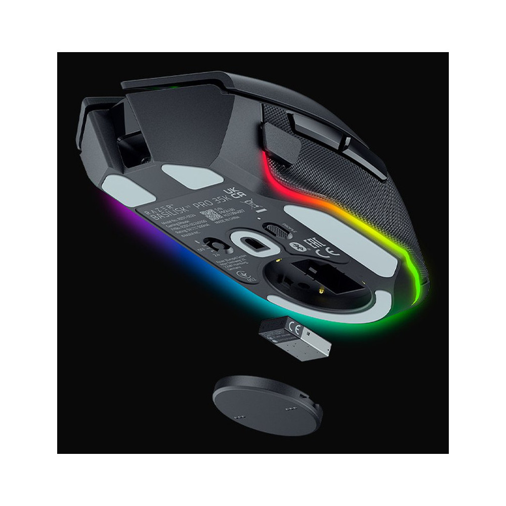 Razer Basilisk V3 Pro 35K souris Jouer Droitier RF Wireless + Bluetooth + USB Type-A Optique 35000 DPI