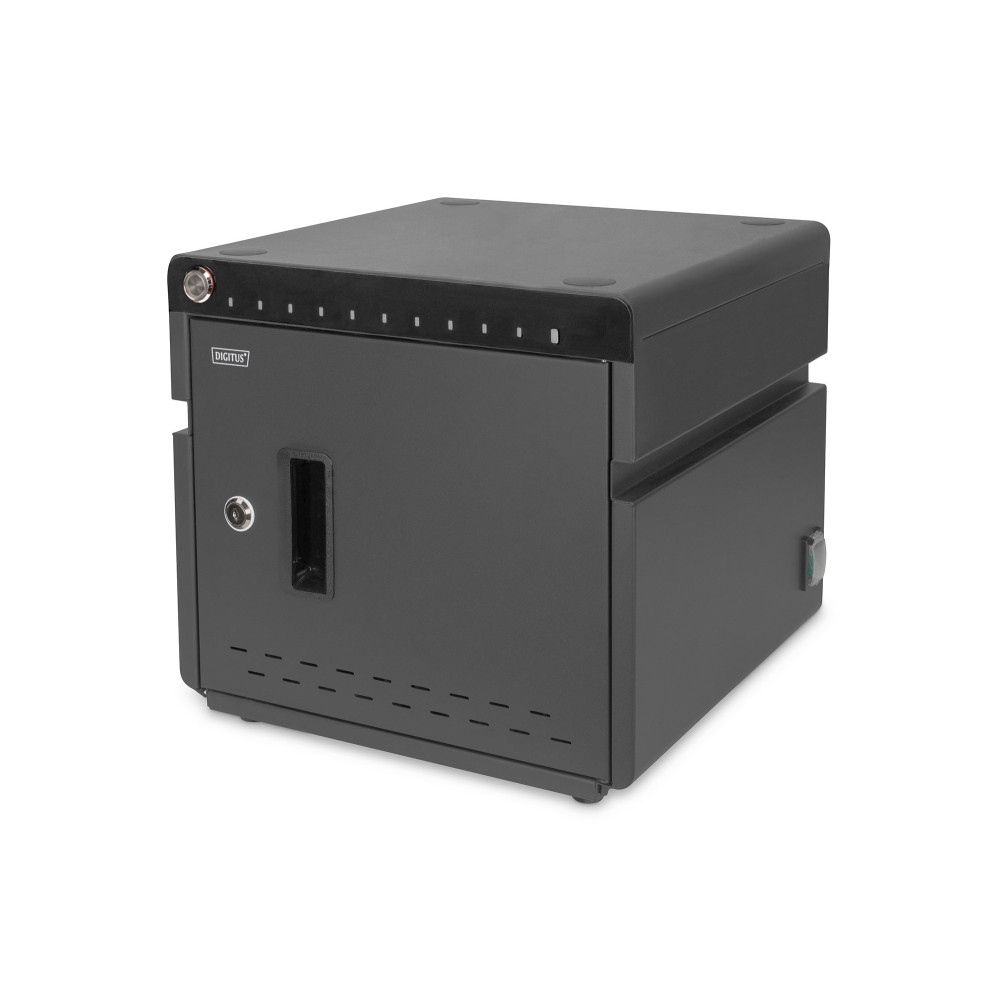 Digitus Armoire de chargement mobile pour ordinateurs portables tablettes jusqu'à 14 pouces, UV-C, USB-C™ Digitus Armoire de chargement mobile pour ordinateurs portables tablettes jusqu'à 14 pouces, UV-C, USB-C™