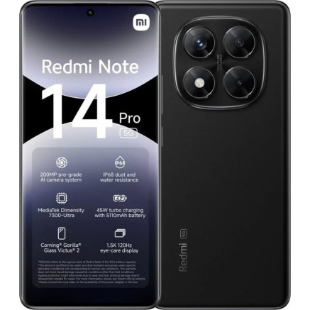 Xiaomi Redmi Note 14 Pro 256GB 8RAM 5G EU black