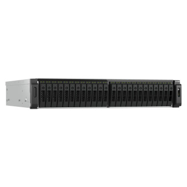 QNAP TS-H3077AFU-R7-64G serveur de stockage NAS Rack (2 U) AMD Ryzen™ 5 64 Go DDR5 0 To QuTS hero Noir, Métallique