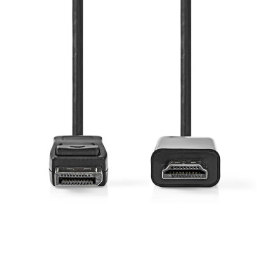 Nedis CCGB37100BK30 câble vidéo et adaptateur 3 m DisplayPort HDMI