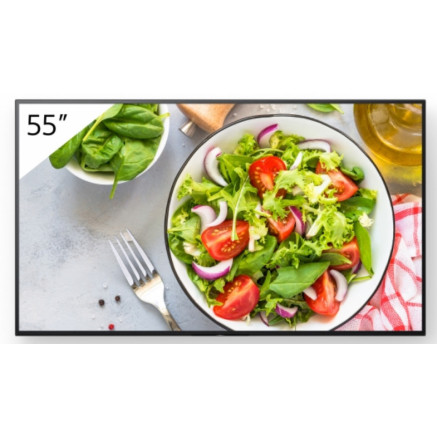 Sony FW-55BZ35L affichage de messages Écran plat de signalisation numérique 139,7 cm (55") LCD Wifi 550 cd m² 4K Ultra HD Noir
