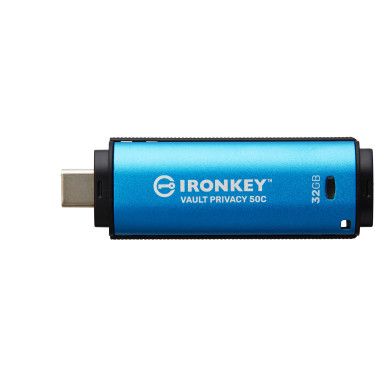Kingston Technology IronKey 32 Go USB-C Vault Privacy 50C chiffrée AES-256, FIPS 197