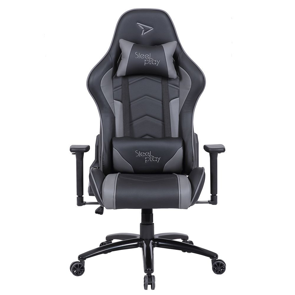 Steelplay SGC01 Fauteuil de gaming Siège capitonné Noir, Gris